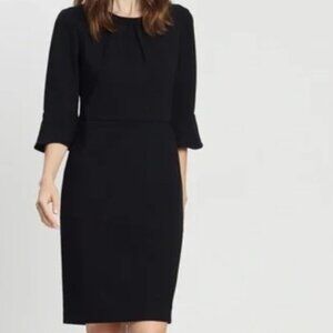 J. Crew Black Long Sleeve Dress